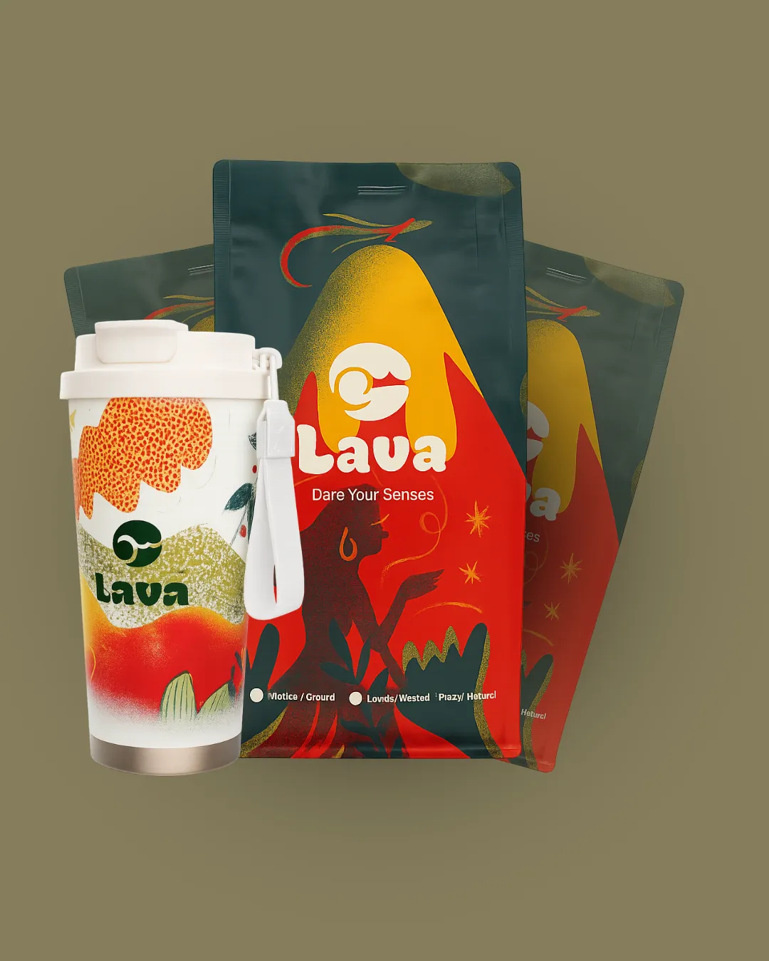 Lava Coffee bag design